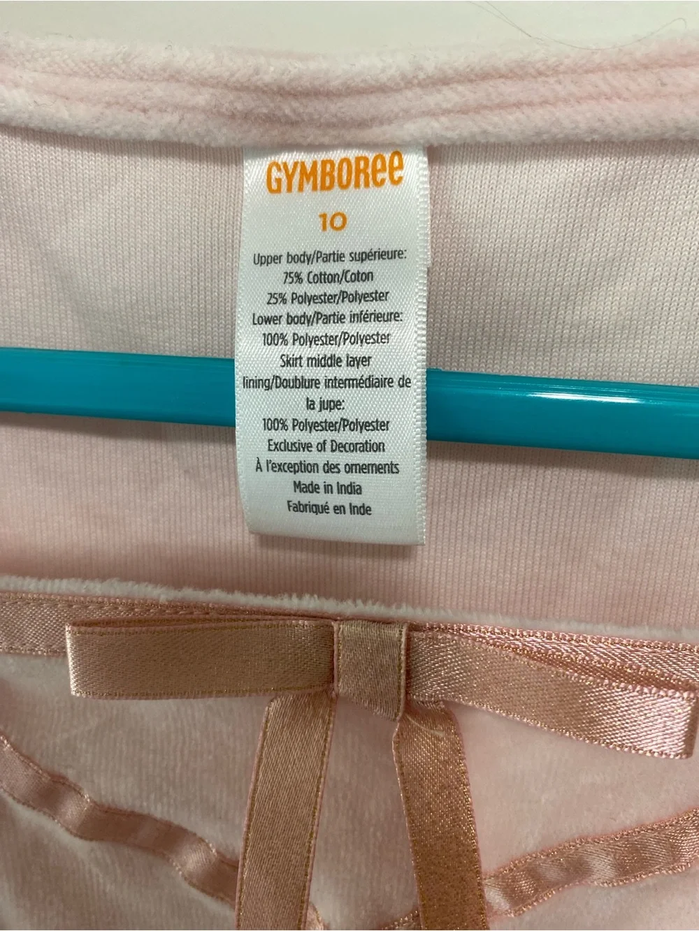 Gymboree Light Pink Ribbon-Trim Dress